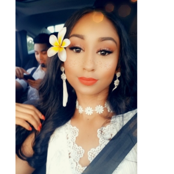 SOLD. White fringe jumpsuit - Picture 4 of 4